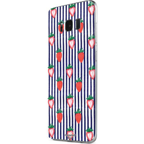 Bouffants and Broken Hearts Strawberries and Stripes Galaxy S8 Plus Skin